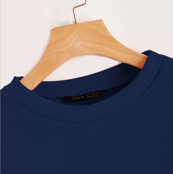 BRAND NEW Drop Shoulder Solid Pullover - Picture 3 of 4